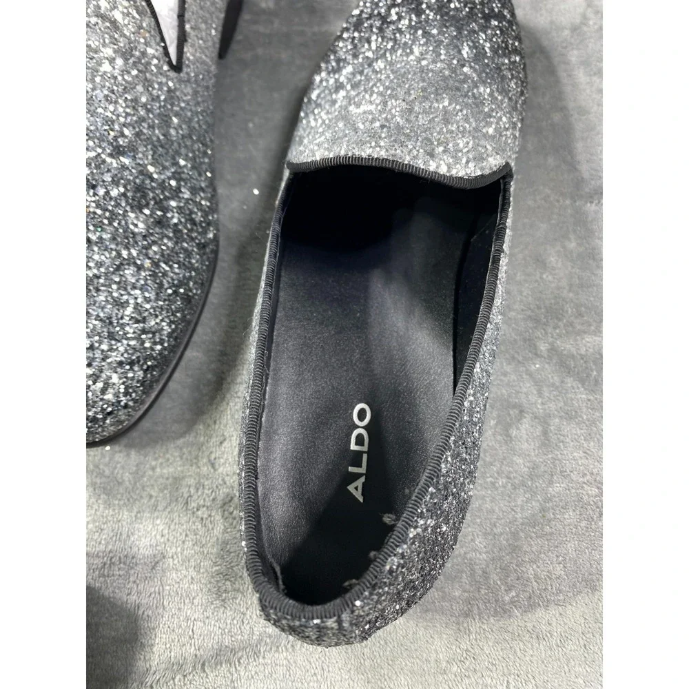 Aldo‎ Men's Shoe US 10 Glitter Slip On Loafer Tuxedo Sparkling Dress Formal EUC